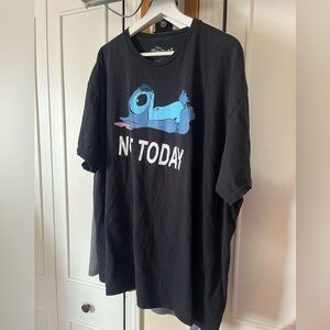 Disney Black (Stitch) Tee with Blue Graphic